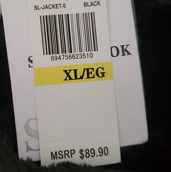 SL Sweet Look Puffer Coat Black Size Youth Extra Large  Hooded Jacket - Picture 4 of 5